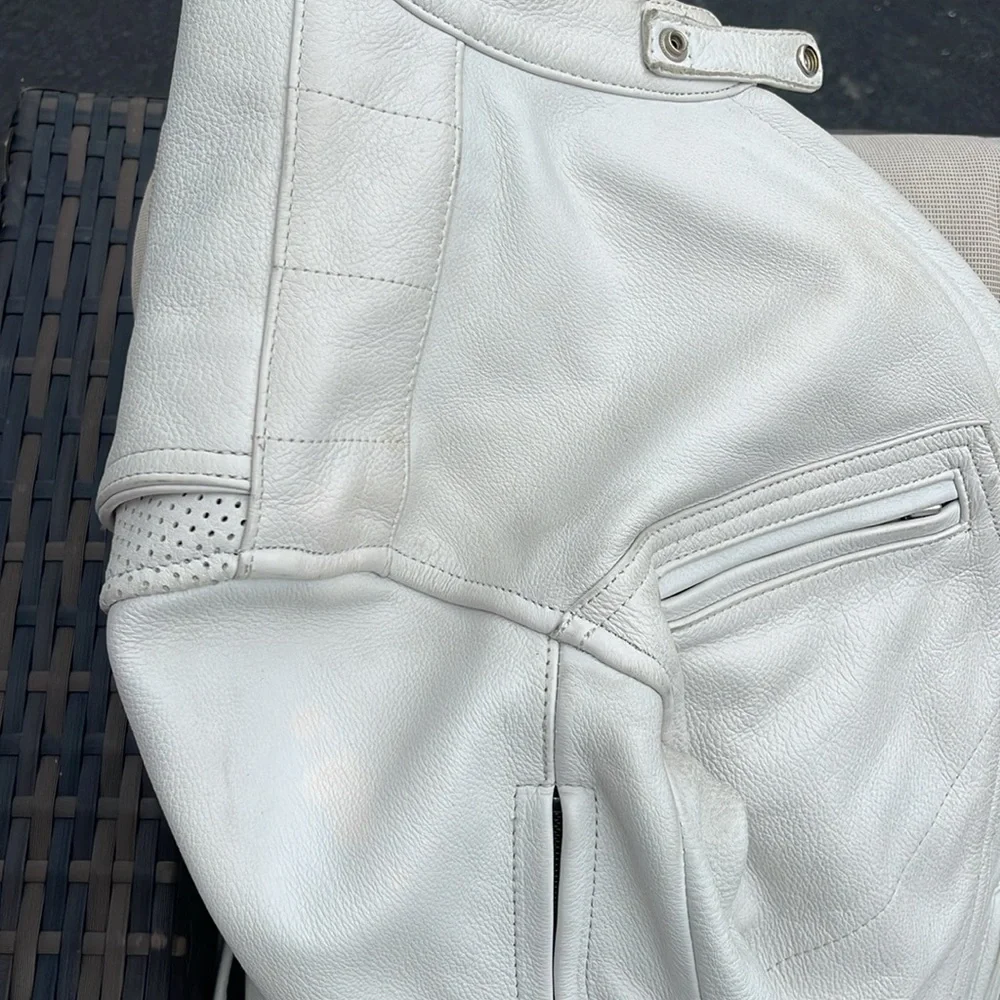 Women’s size extra large leather riding jacket with removable quilted shell - Picture 12 of 15